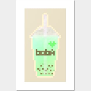 Pixel Boba - Melon Posters and Art